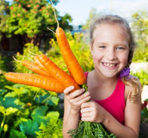 Child with carrot